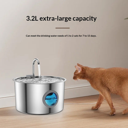 Stainless Steel Cat Water Fountain