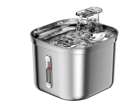 Fuente de Agua para Gatos de Acero Inoxidable de 2.2L con Filtros