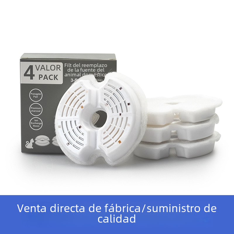Fuente de Agua para Gatos con Sistema Multifiltro y Acero